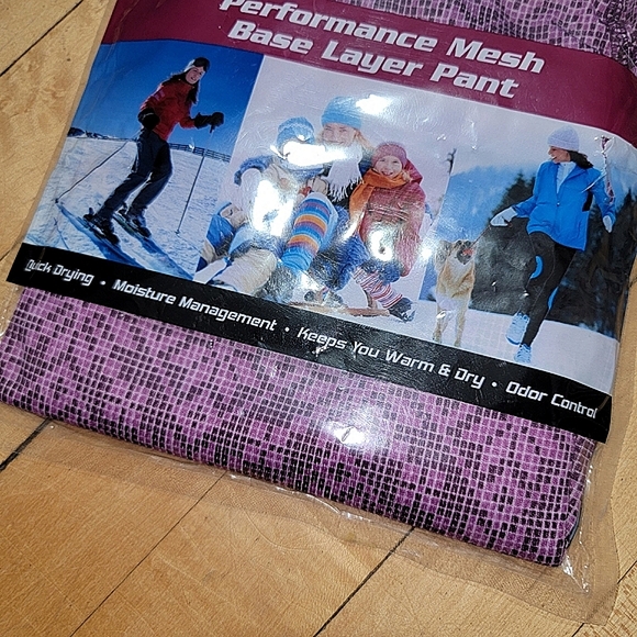 XTek NEW Purple Performance Mesh Base Layer Pant Thermal Legging - SIZE MEDIUM - Picture 3 of 5